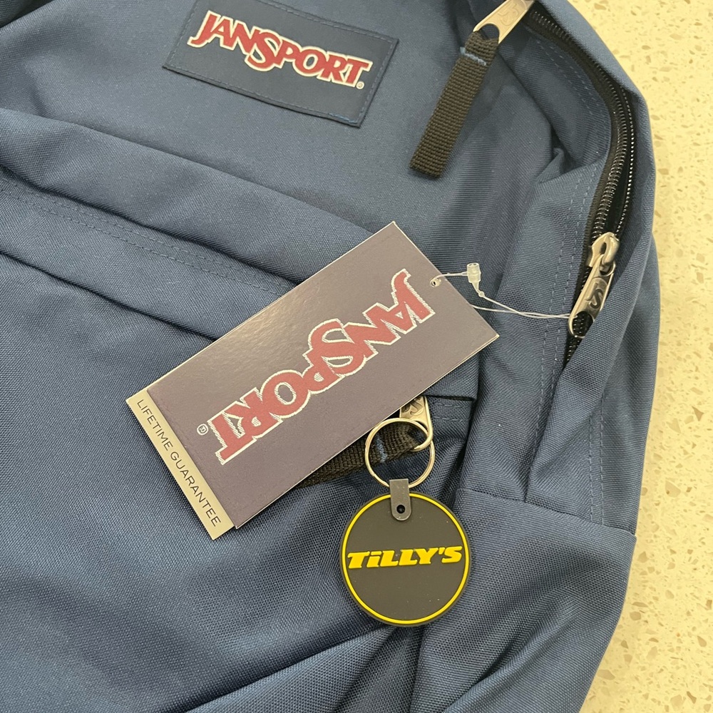 JanSport Classic Superbreak Navy Blue Backpack - Picture 3 of 4